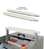 Cilindro laminador de rodillo, 390mm 1hp s/mesa, en acero inox,