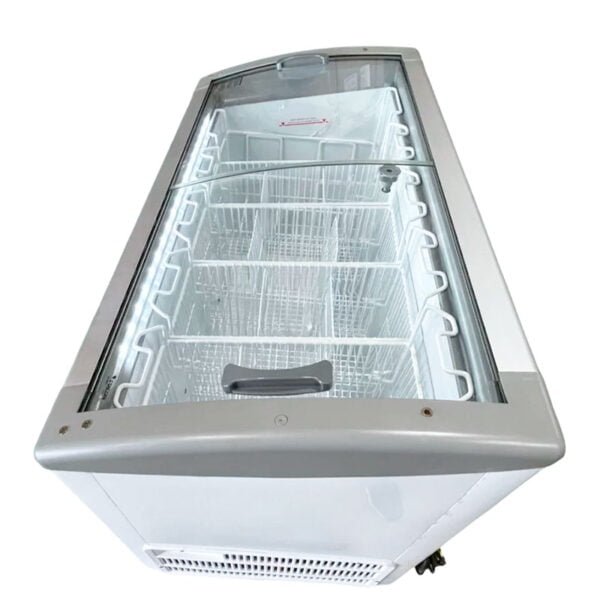 Congelador exhibidor horizontal, puertas de vidrio inclinado HFSL-388I
