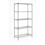 Estante tipo Rack, cromado de 5 tramos, RACK 5-800