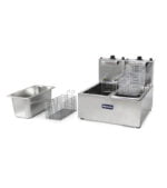 Freidora Eléctrica De 2 Cestas, 3L + 3L Marca METVISA