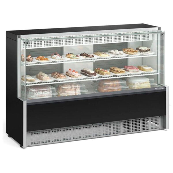 Mostrador refrigerado confitería o bebidas / vidrio recto GELOPAR GPEA-175R PR