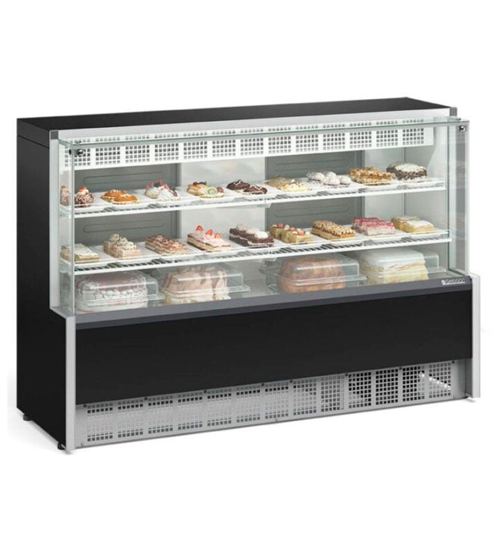 Mostrador refrigerado confitería o bebidas / vidrio recto GELOPAR GPEA-175R PR