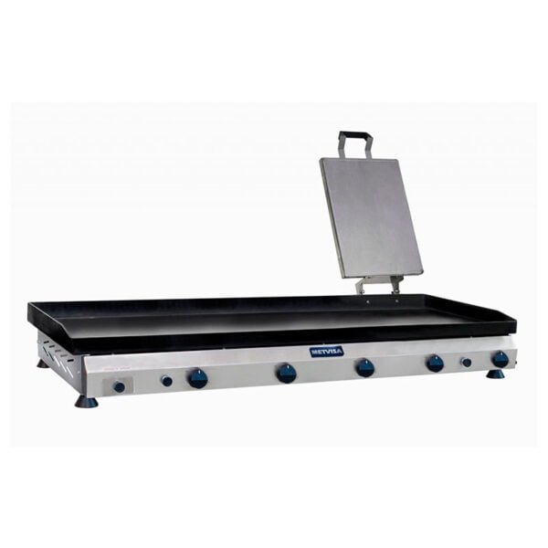 Plancha Industrial a Gas con Prensador de 121 Cm de Largo