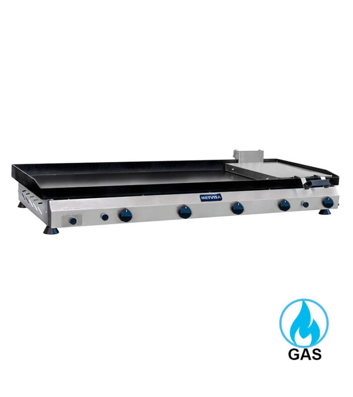 Plancha Industrial a Gas con Prensador de 141 Cm de Largo