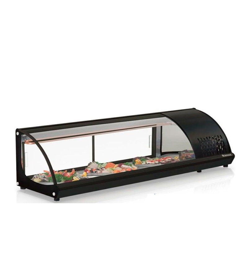 Vitrina-de-Sushi-gvrb-160-Inversiones-Adriatica-1-2023 Vitrina de sushi color negro VRB-160