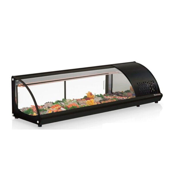 Vitrina de sushi color negro VRB-160