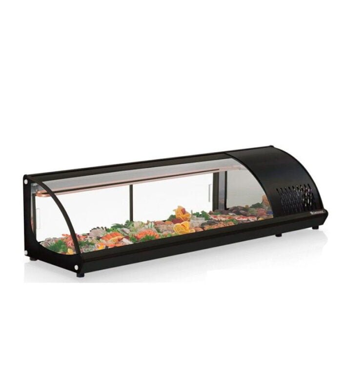 Vitrina de sushi color negro VRB-160