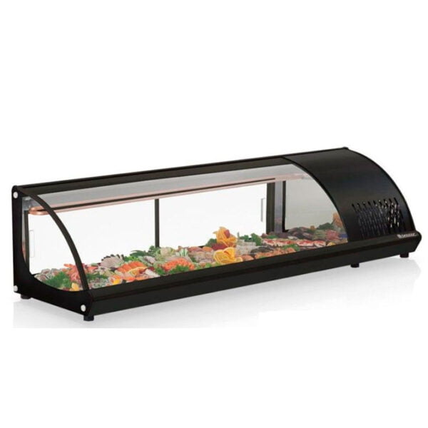 Vitrina de sushi color negro GVRB-210