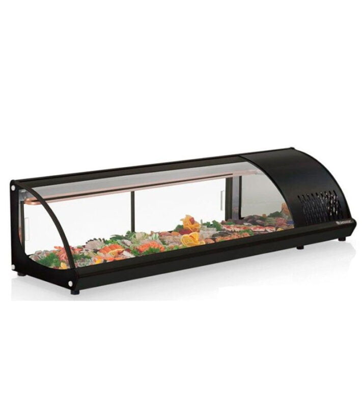 Vitrina de sushi color negro GVRB-210