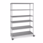 Estante tipo RACK Cromado de 6 Tramos