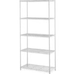 Estante tipo Rack Blanco de 5 Tramos